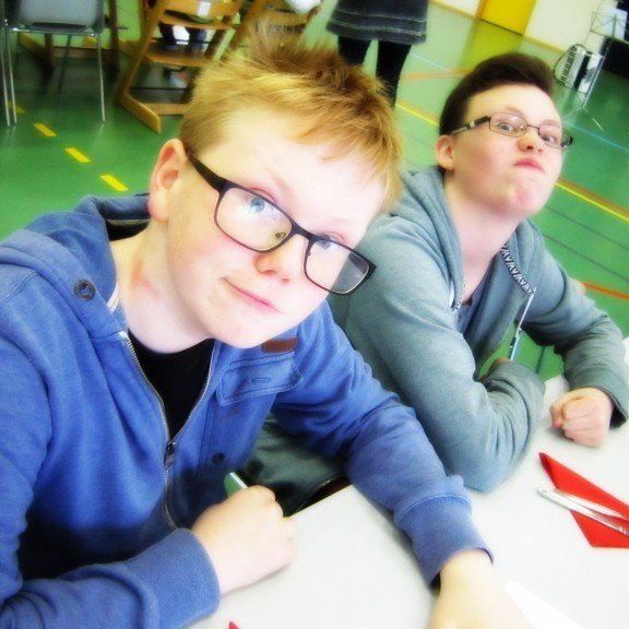 Þessir tveir með sparisvipinn :-)