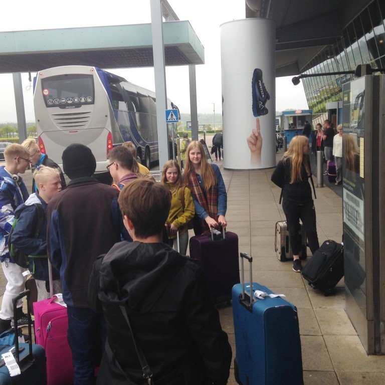 Beðið eftir strætó