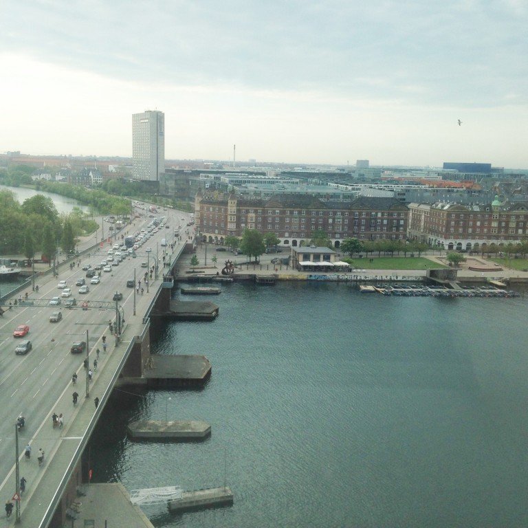 Útsýnið úr farfuglaheimilinu