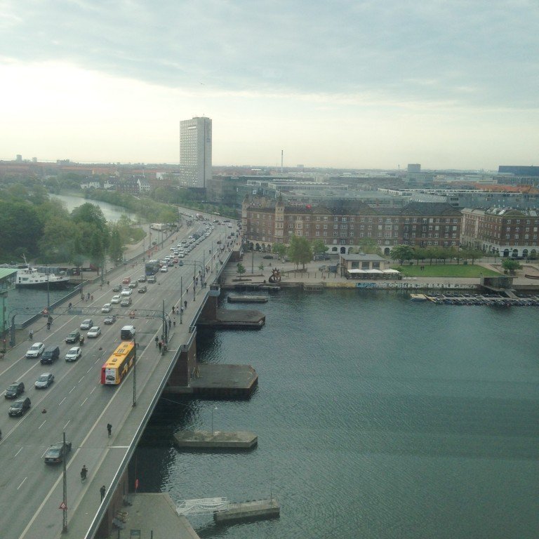 Útsýnið úr farfuglaheimilinu