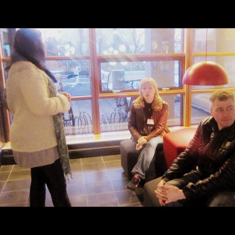 Hressir kennarar og bílstjóri :-)