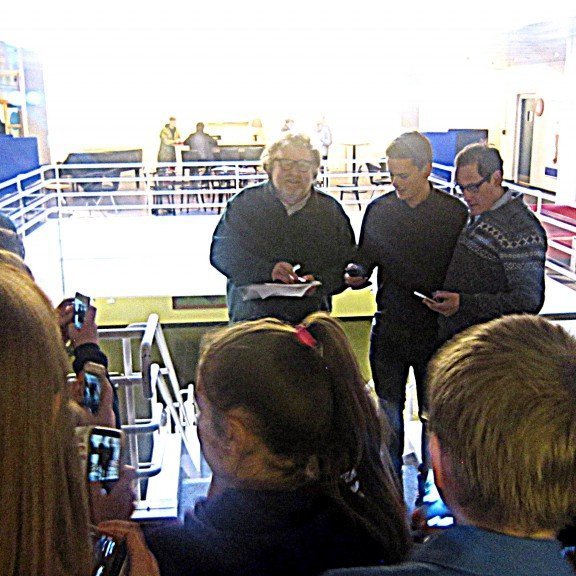 Þeir voru afar almennilegir og sátu fyrir á mörgum myndum.