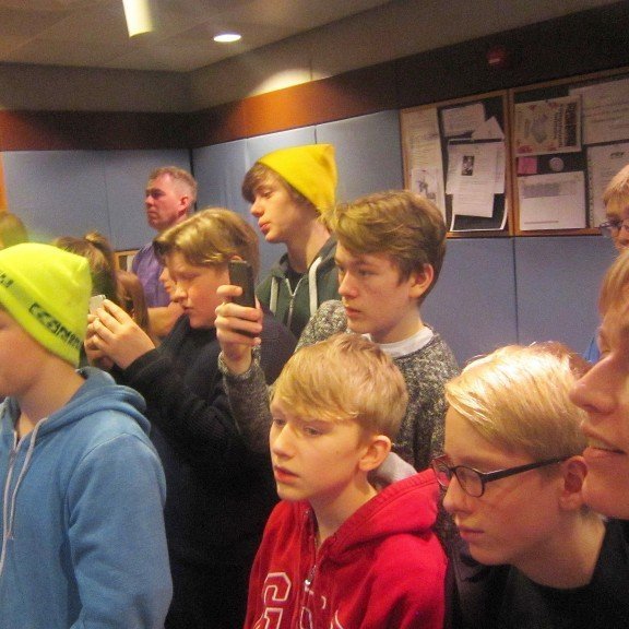 Nemdendur fylgdust vel með.