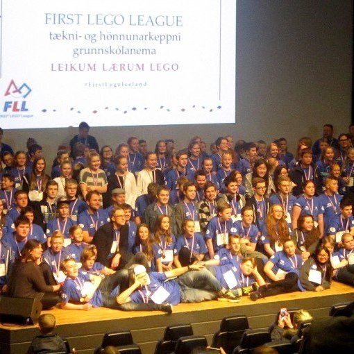 Í lokin var tekin hópmynd af öllum liðum.