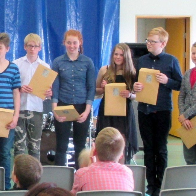 Hér er helmginurinn af þeim ...