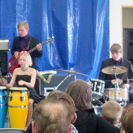 Þessi spiluðu undir.