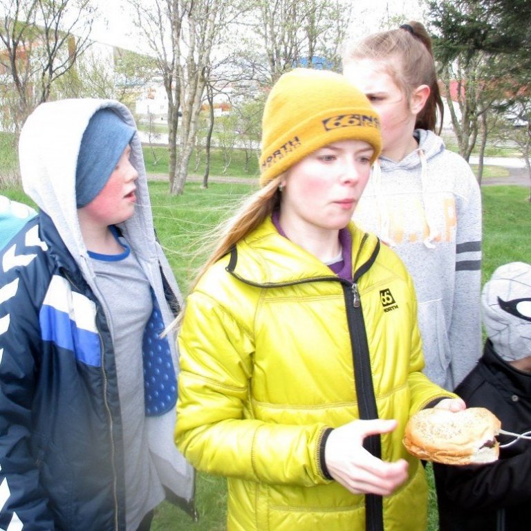 Allir orðnir svooooo svangir.