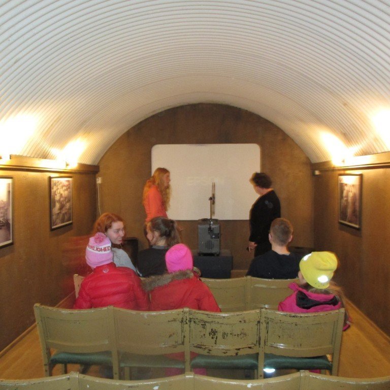 Bíóbragginn var ræstur í gang.