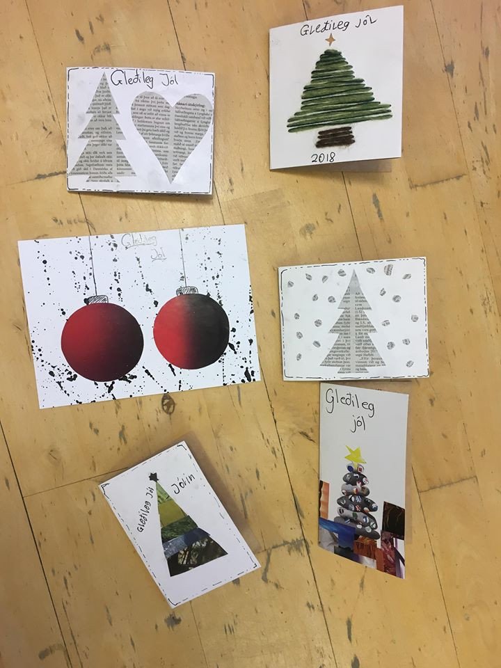 Grænfána jólakort