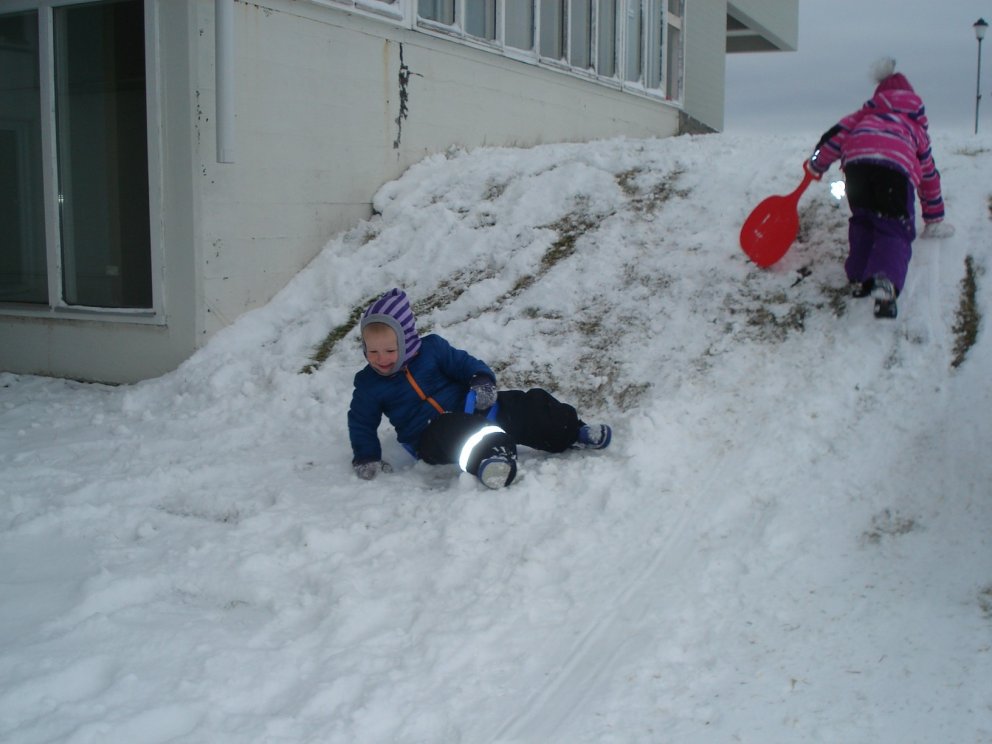 Við elskum snjó...