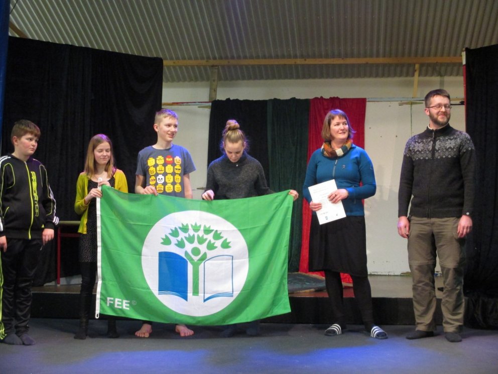 Grænfáninn afhentur í þriðja skiptið