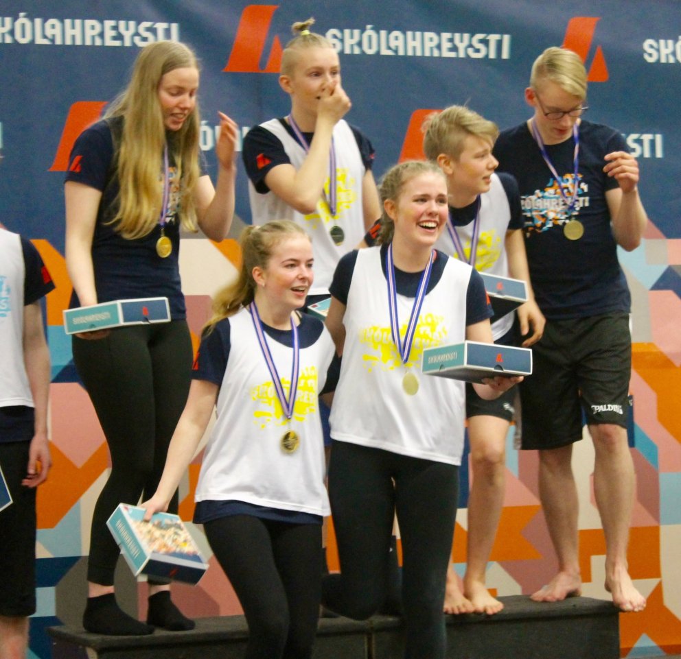 Sigurvegarar í austurlandsriðli í Skólahreysti 2017!