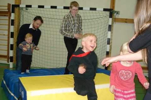 Komnar myndir af leikskólastarfi