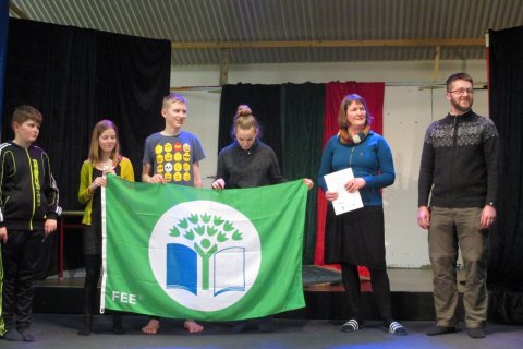 Grænfáninn afhentur í þriðja skiptið