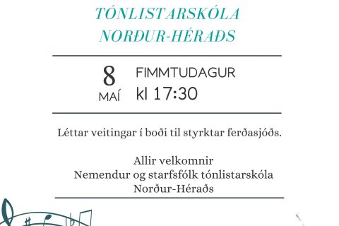 Vortónleikar 8. maí